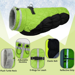LeLePet reflective band on collar enhances visibility during night walks.