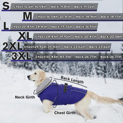 LeLePet Warm Dog Coat back leash hole for easier outdoor control