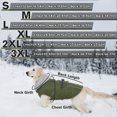 LeLePet warm dog coat reflective strips improve nighttime visibility.