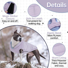 LeLePet waterproof windproof dog vest detail emphasizes protection and light feel