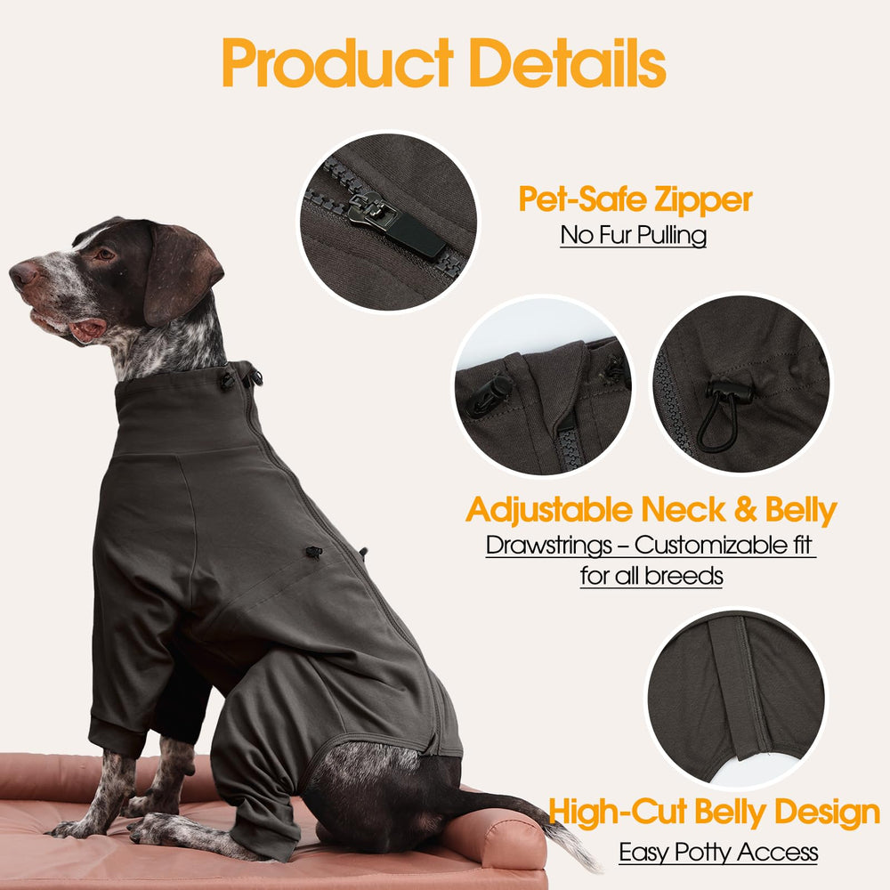 LeleTail dog pajamas soft plush fabric feels gentle and cozy.