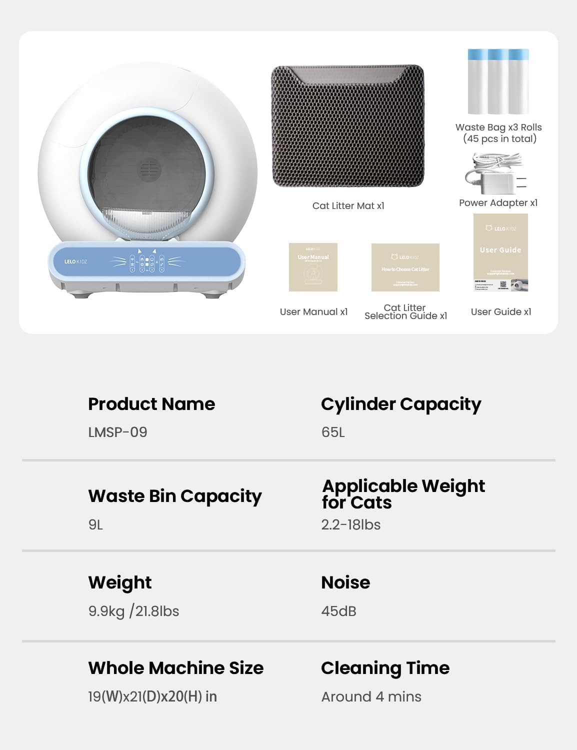 LELOKIDZ packaging photo indicates ready-to-use setup and lifetime support.