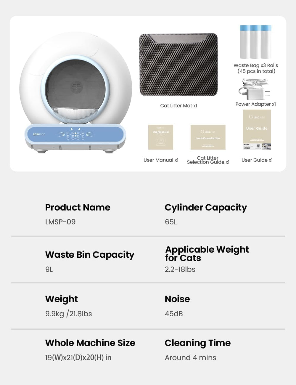 LELOKIDZ packaging photo indicates ready-to-use setup and lifetime support.