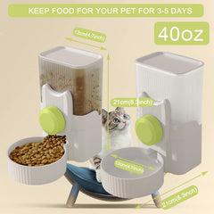 Lemtrflo cat feeder gravity system enables automatic feeding in cages