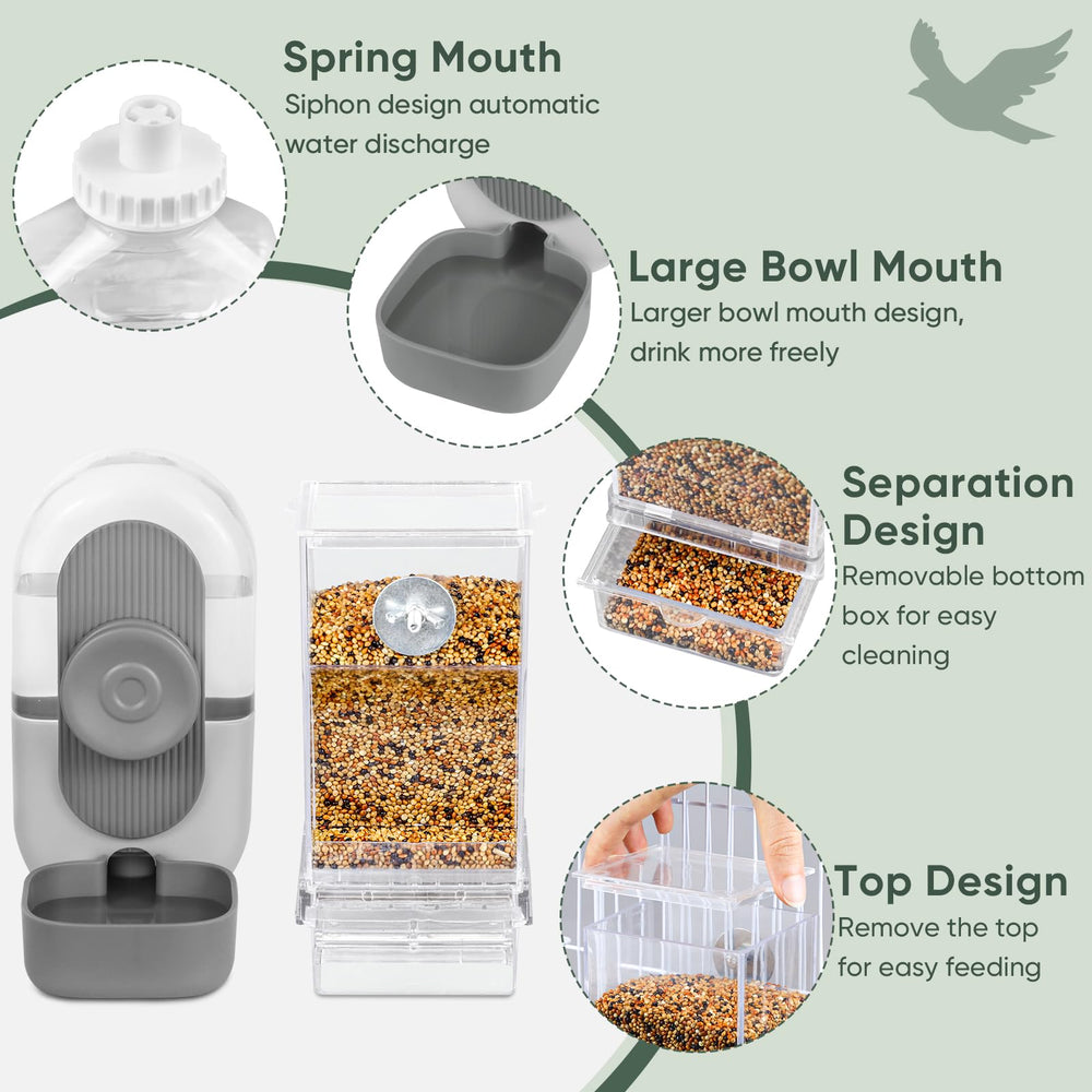 Lemtrflo compact two-pack accessory suitable for medium and large birds