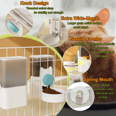 Lemtrflo Rabbit Feeder compact 8.3 x 8.3 x 4.7 inch size.