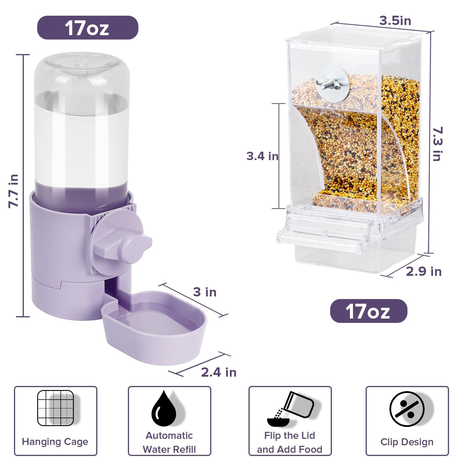 lemtrflo top cover refill ease enables quick food top-ups without disassembly.
