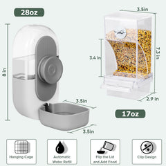 Lemtrflo water dispenser bowl 3.5-inch square for birds' hydration