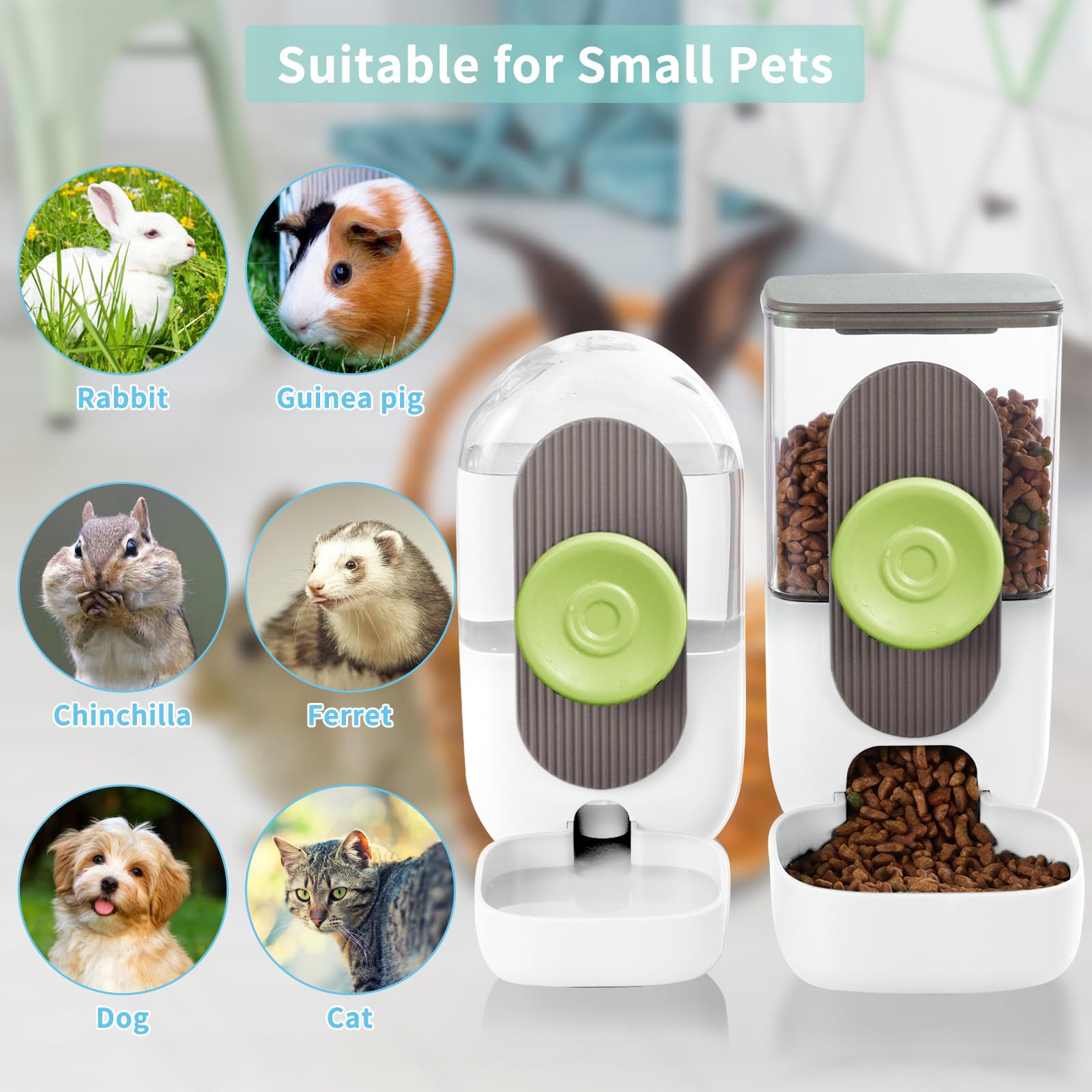 Lemtrflo water dispenser bowl delivers easy access to fresh water for small pets.
