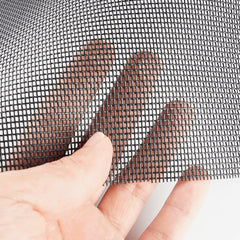 Lengtimo charcoal mesh air flow highlights good ventilation on a breathable window screen.