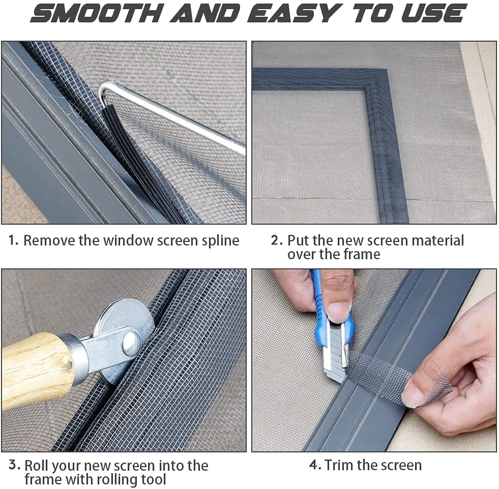 Lengtimo Pet Proof Window Screen Roll fits 36x200 openings for many homes.