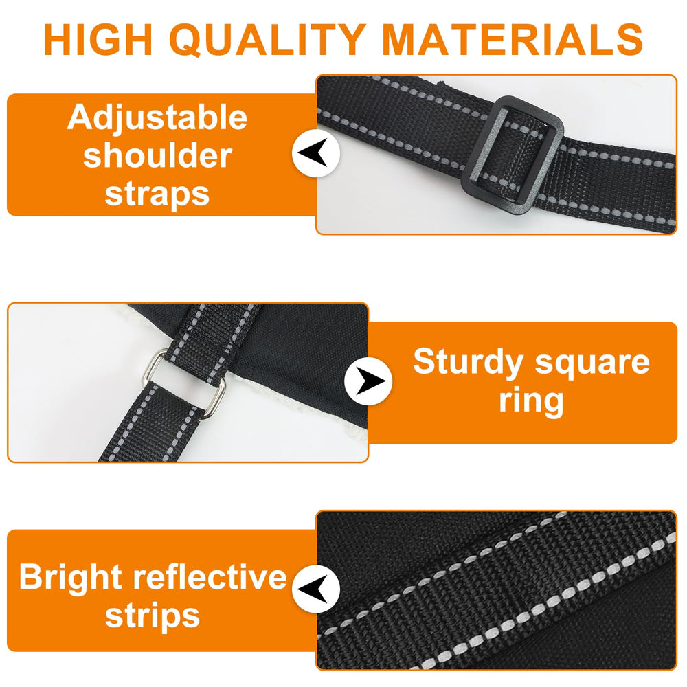 Lenpestia dog lift harness shows adjustable straps for a secure fit across breeds.