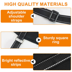Lenpestia dog lift harness shows adjustable straps for a secure fit across breeds.
