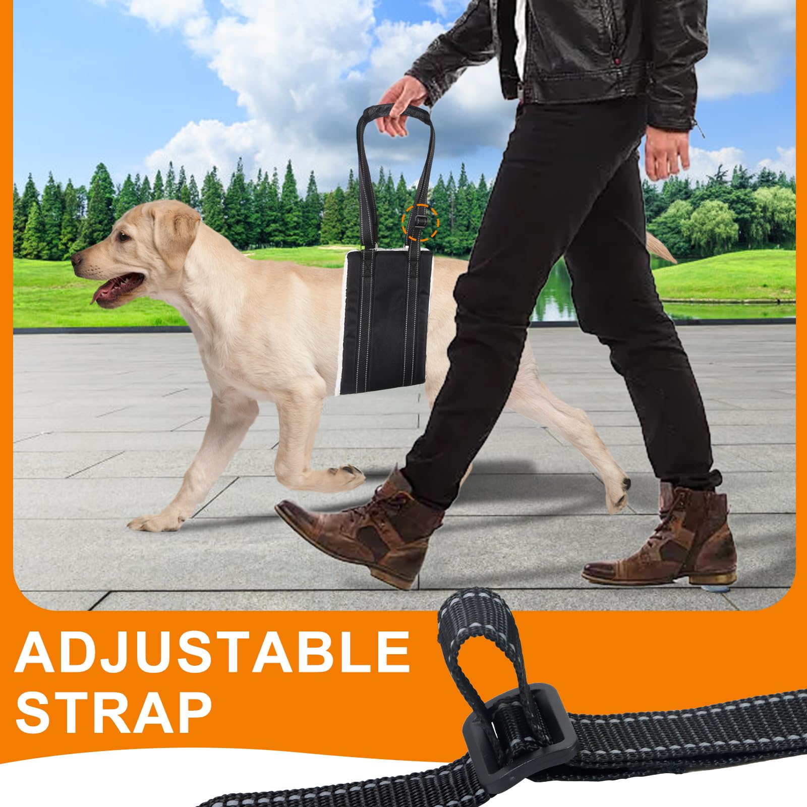 Lenpestia sling assists walking and car rides with a stable grip for outdoors.