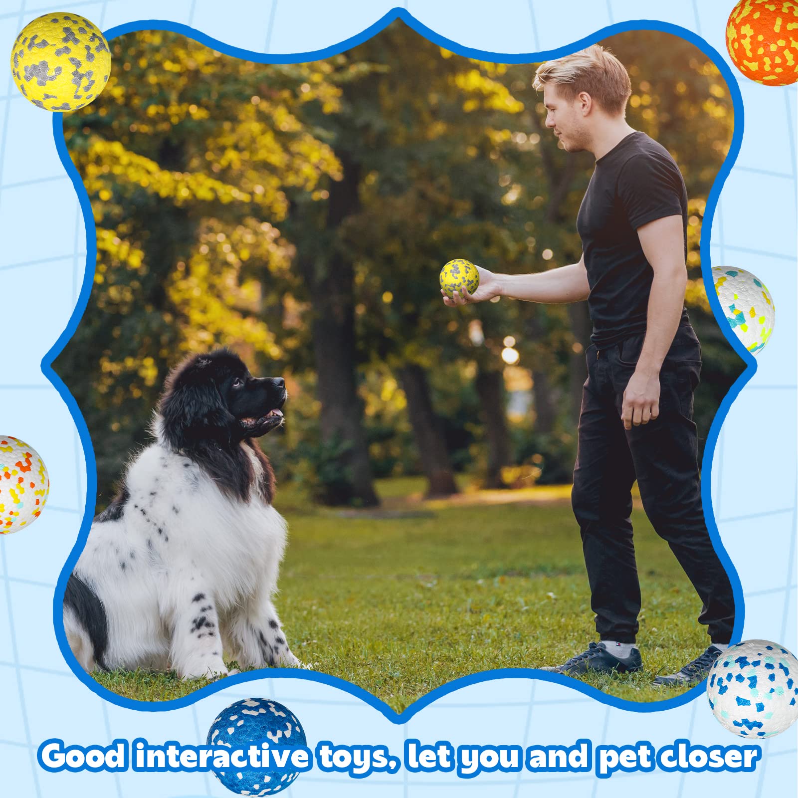 Lenwen dog ball interactive play image shows engaging color-driven sessions.