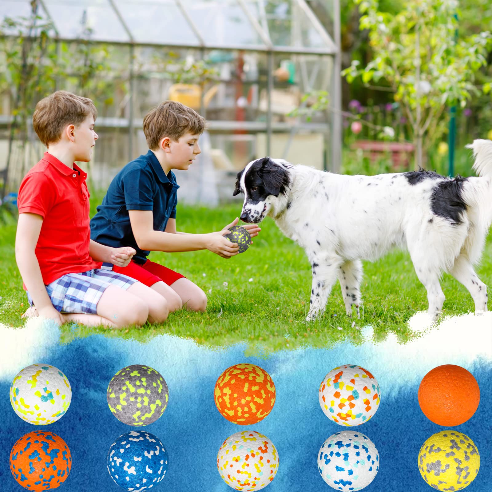 Lenwen dog toy ball in bright colors boosts interactive play and bonding.