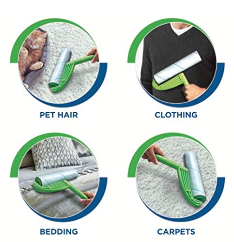Leo ergonomic long-handle design provides comfortable, effortless fur removal