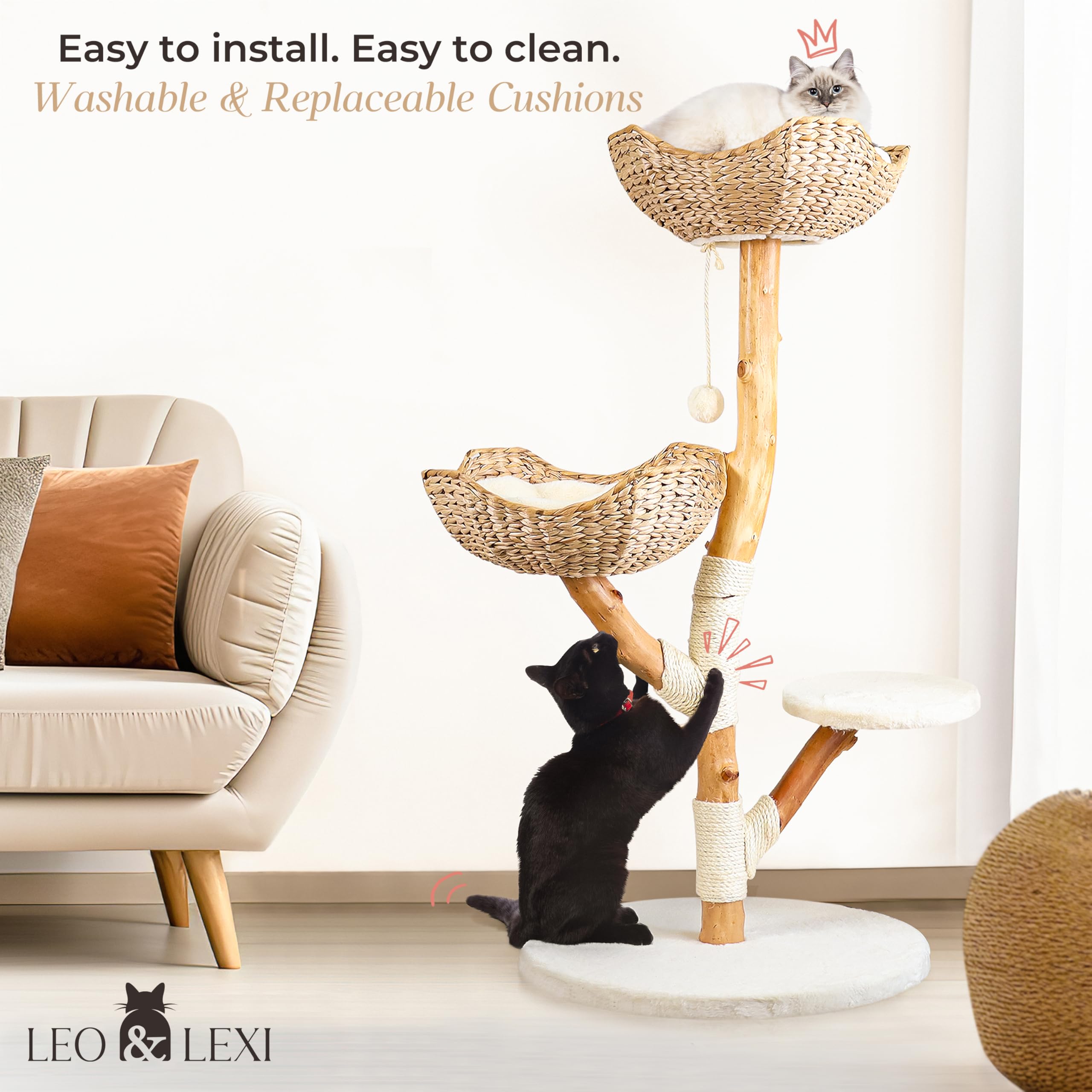 LEO & LEXI Minimalist Aesthetic Stand complements modern interiors.