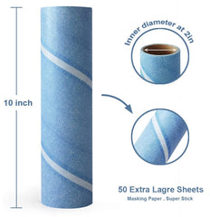 Leo lint roller wide 10-inch coverage speeds up large-surface cleaning
