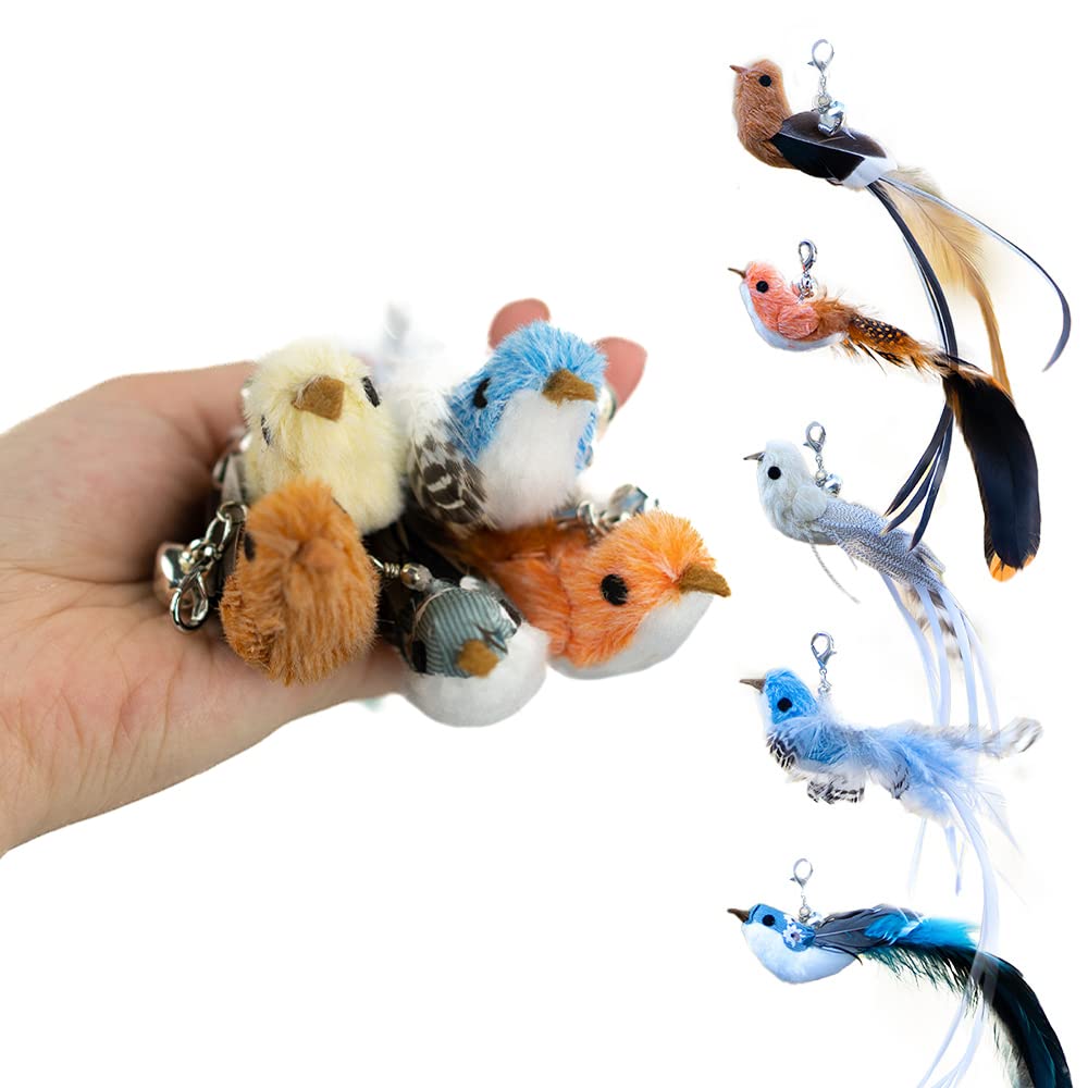Leo's Paw interactive bird toy set front view enhances active play