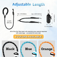 LEOSASA leash splitter connects two dogs for synchronized walks.