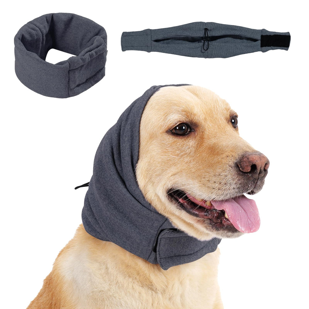 Capucha calmante de Leotrag para perros cubre orejas y reduce el ruido ambiental