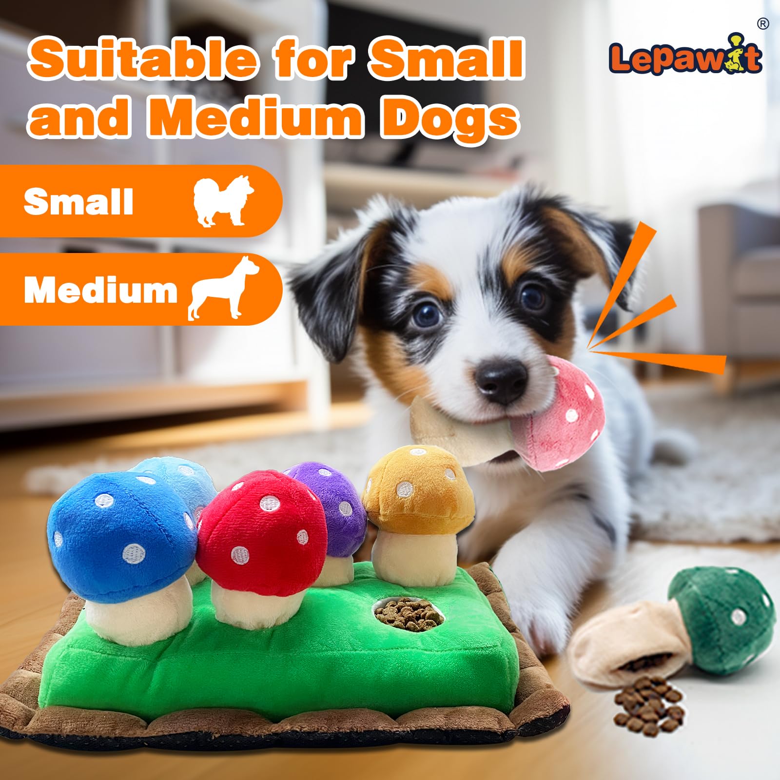 Lepawit Hide and Seek packaging 7 variant great value pack for interactive dog toys