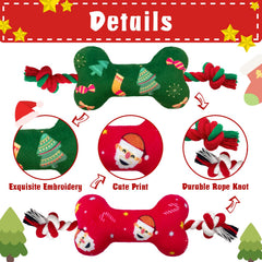Lepawit soft-plush Christmas toy closeup highlights cozy texture for gentle chewers.