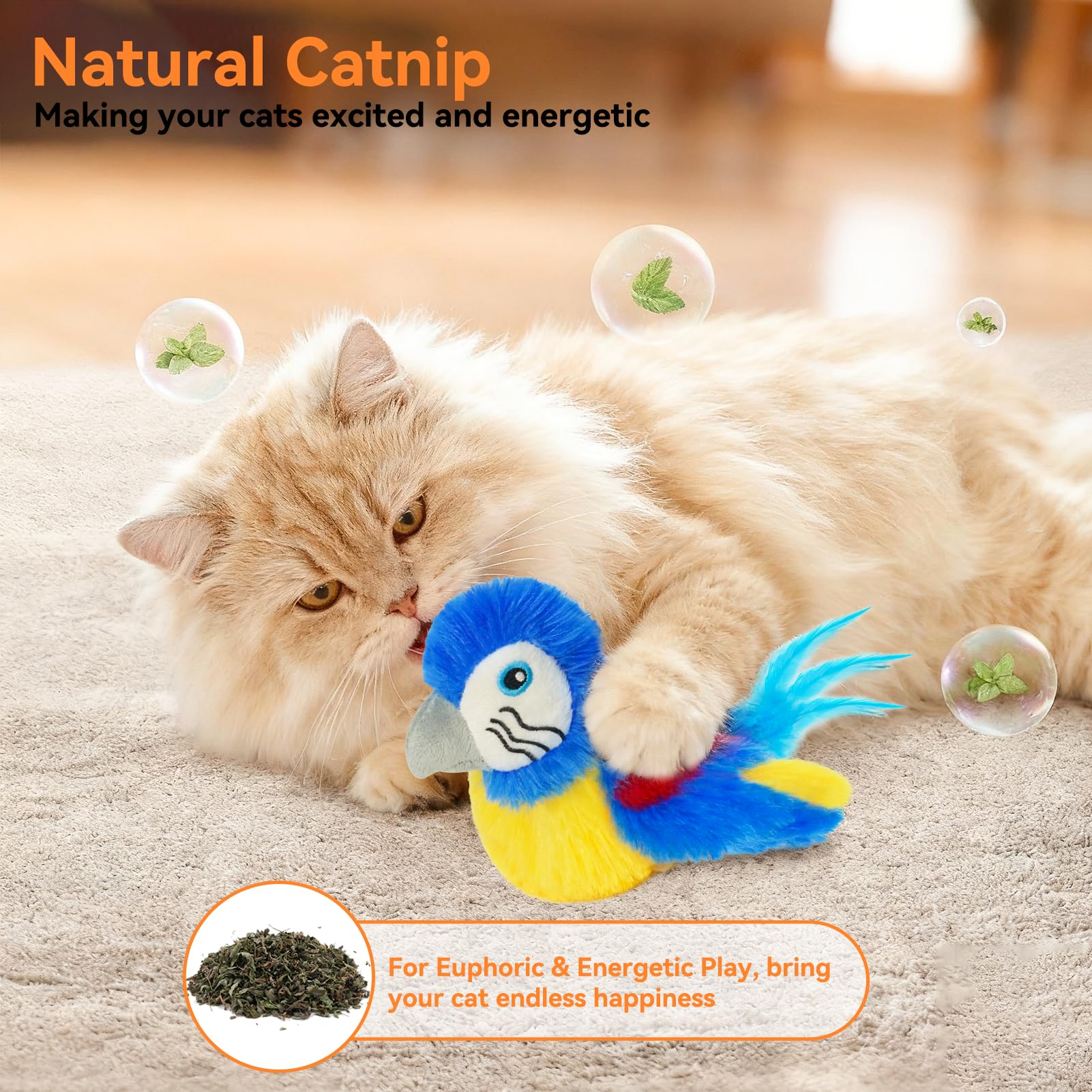 Lepawit-usb-rechargeable-bird enables quick charging for daily interactive sessions.