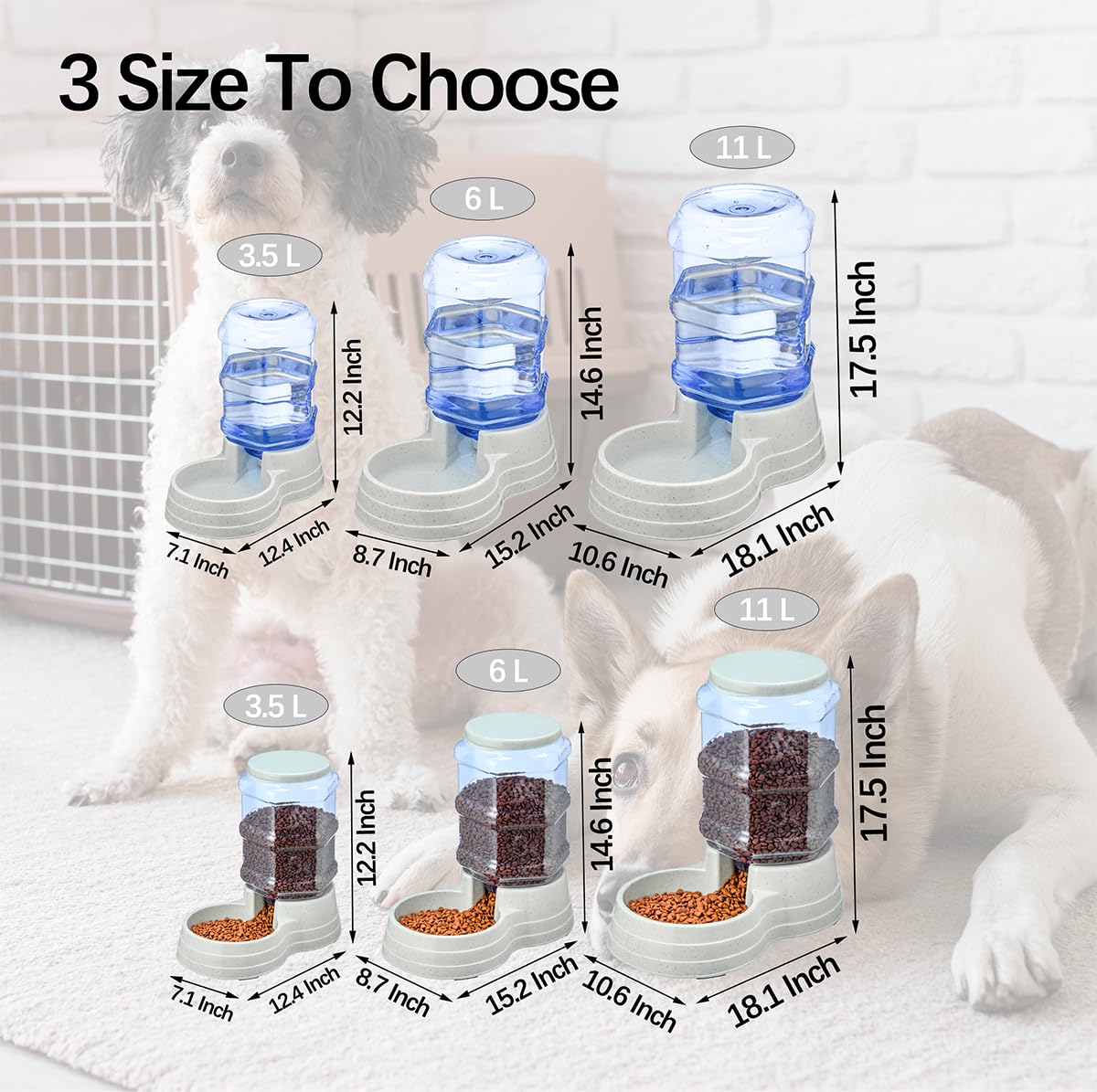 Leptzoa 2-pack water dispenser ensures constant hydration for dogs and cats