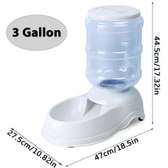 Leptzoa automatic dog feeder 3gal side view demonstrating compact, versatile placement