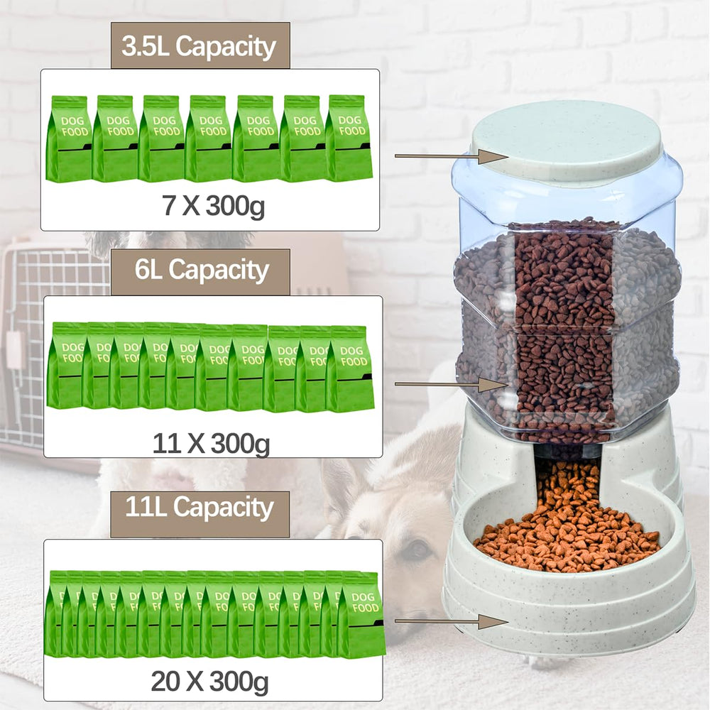 Leptzoa puppy mealtime setup supports hands free feeding for growing pets