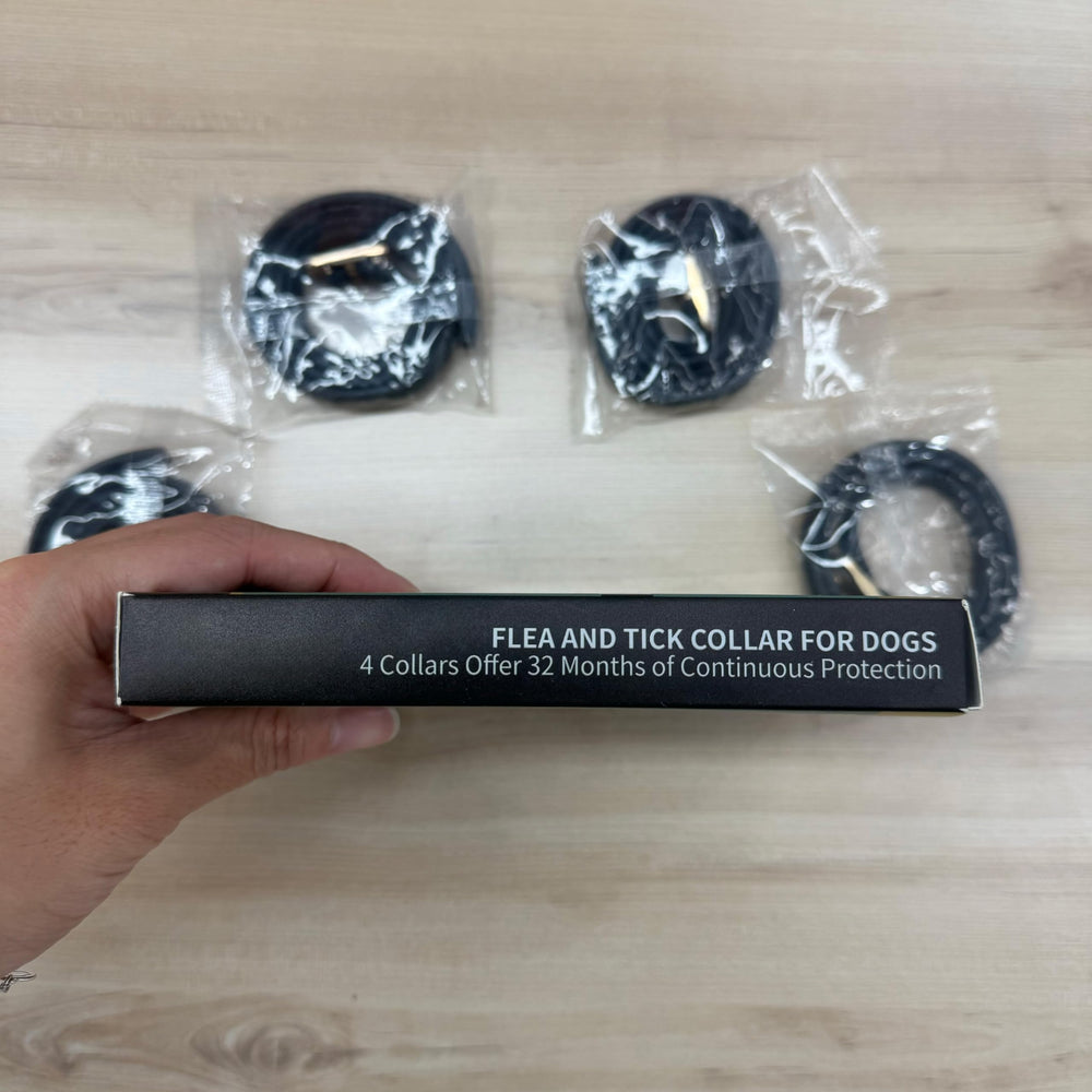 Lerqua flea collar metal clasp close-up emphasizes secure, reliable wear