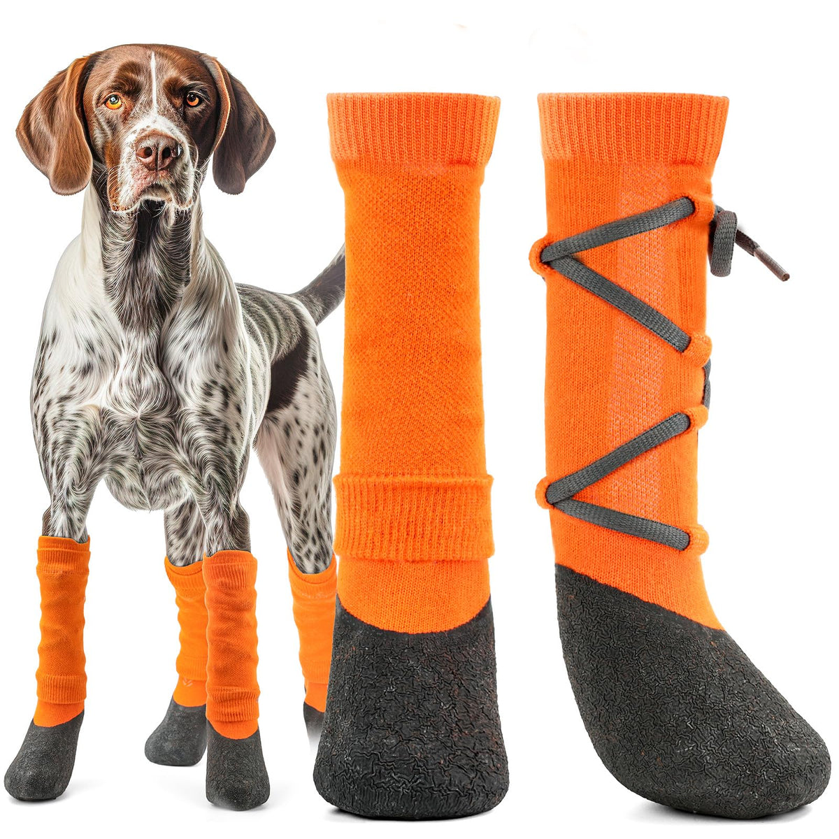 lesotc-dog-shoes adjustable-straps secure walking and hiking.