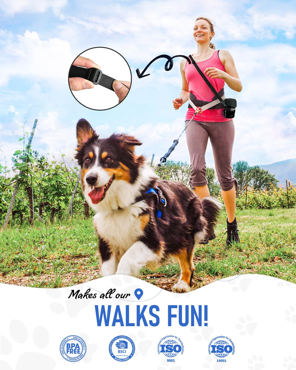 Lesotc dog water bottle leak-proof lock preventing spills during travel.