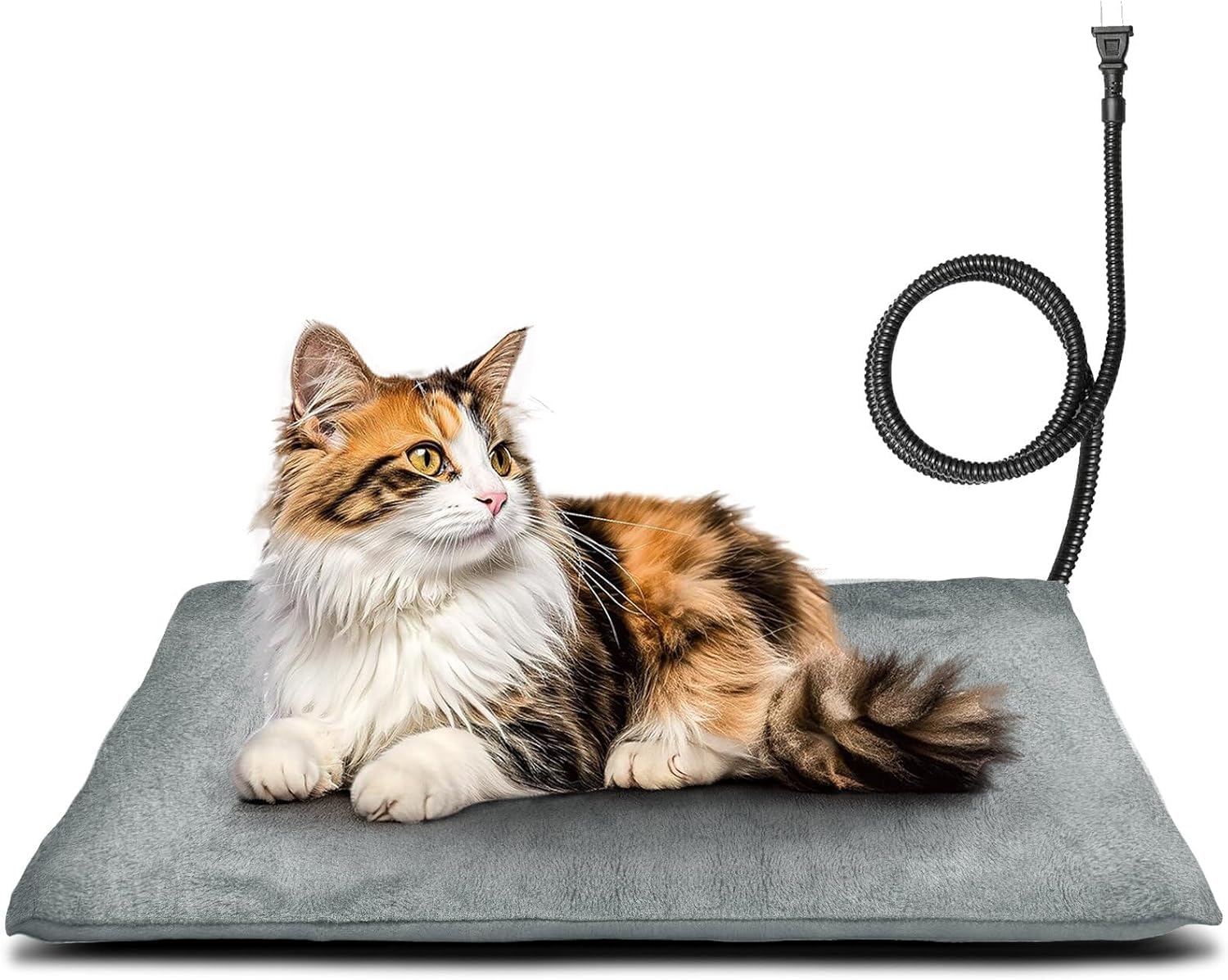 Lesotc outdoor pet heating pad wide view shows outdoor warmth for dogs and cats