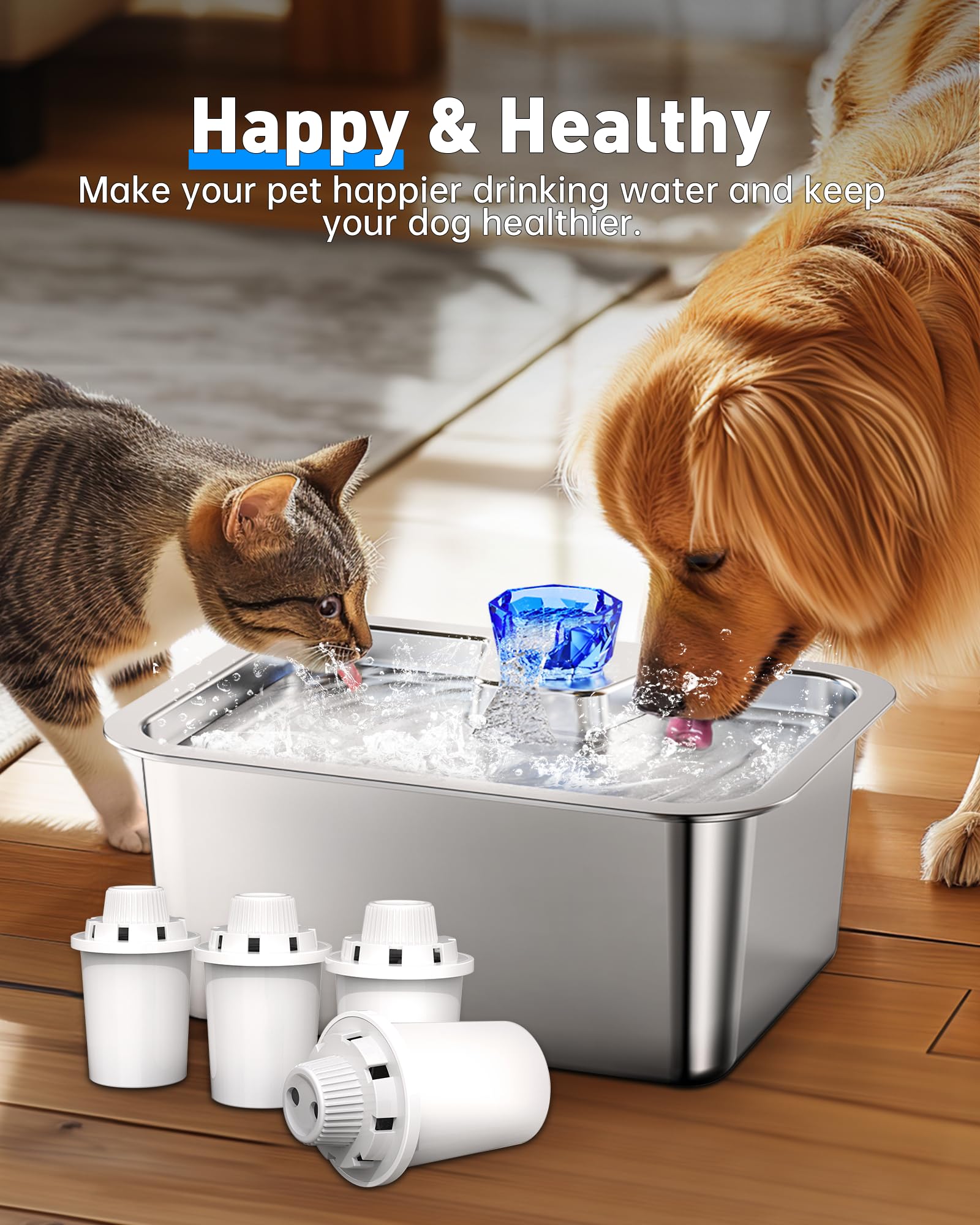 Lesotc replace-every-2-weeks reminder promotes consistent filtration for clean water.