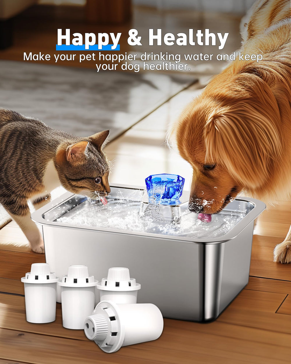 Lesotc replace-every-2-weeks reminder promotes consistent filtration for clean water.