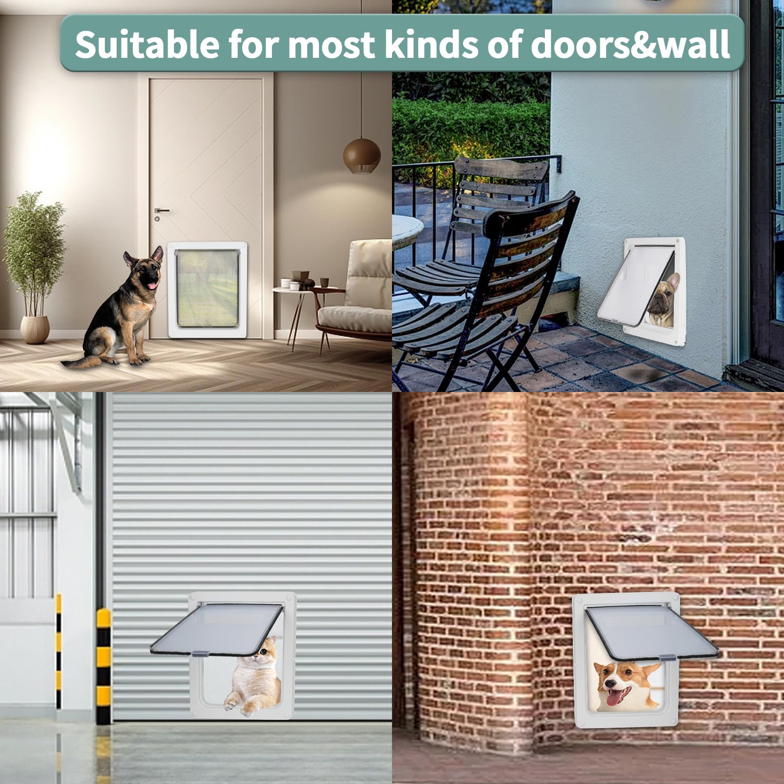 Lessmon doggie door thermal insulation helps reduce drafts