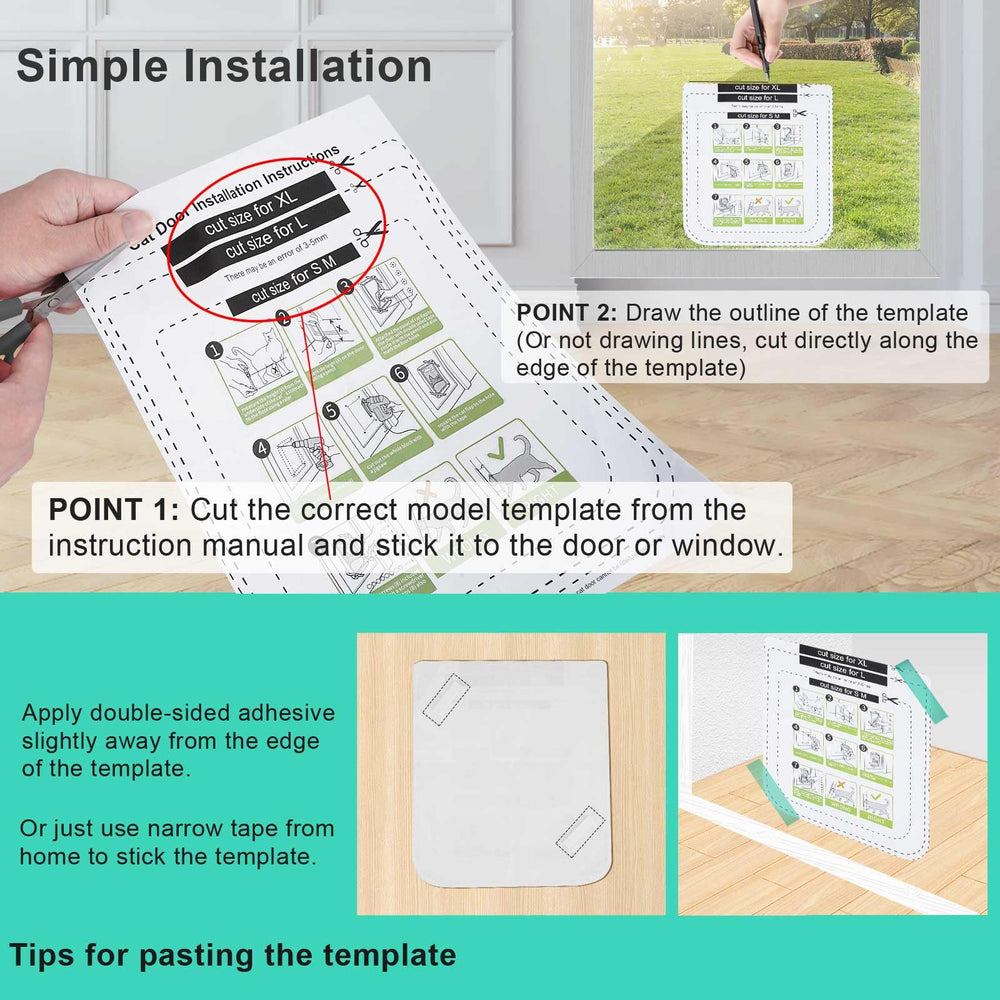 Lessmon safety pet door demonstrates simple DIY setup for homes with cats or small dogs.