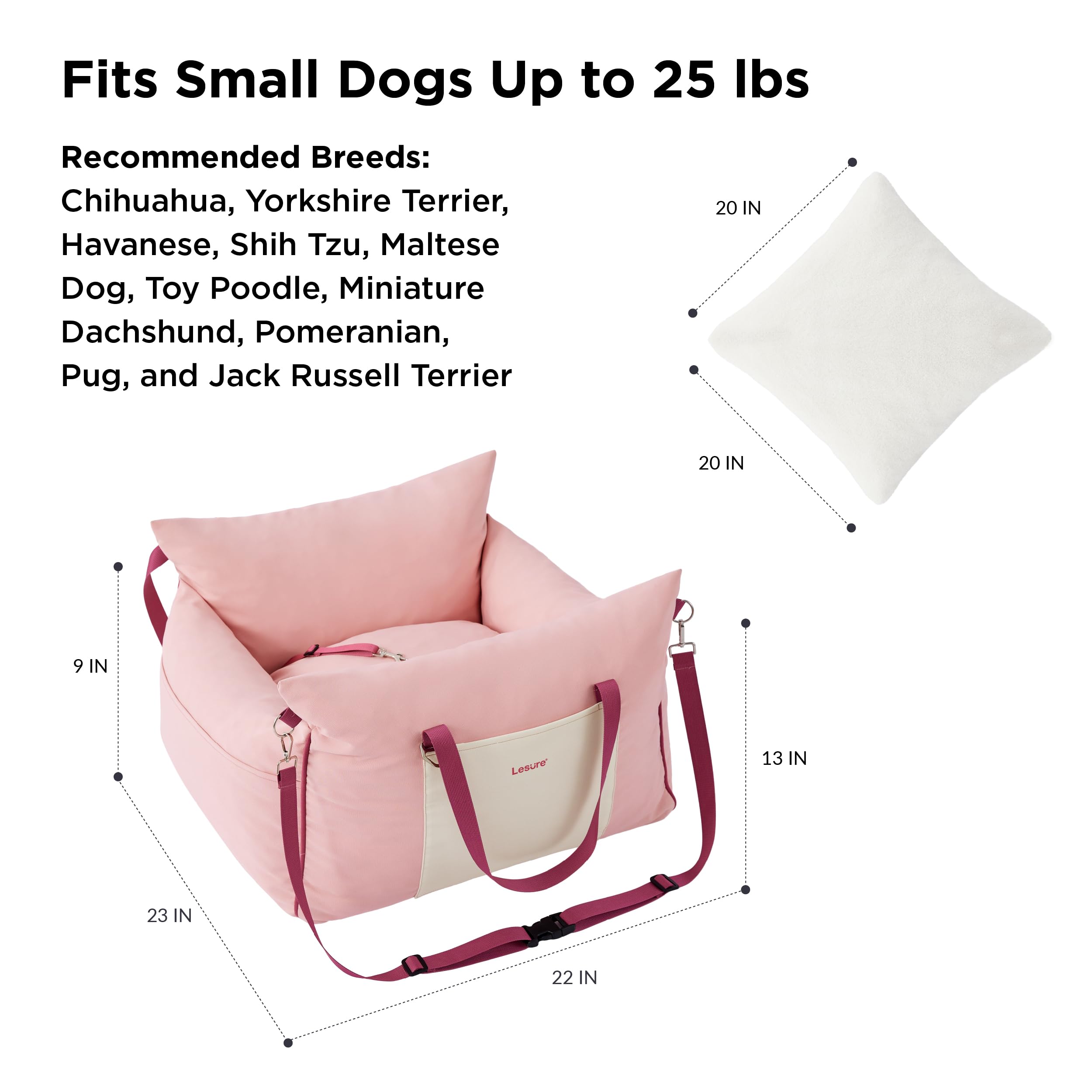 LE SURE Lesure durable buckle and clip for secure attachment.