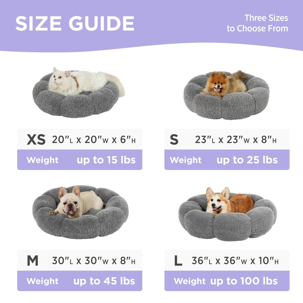 LE SURE Lesure calming large dog bed is machine washable for easy cleaning.
