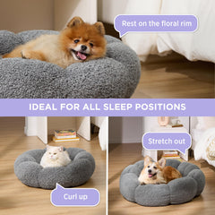 LE SURE Lesure calming large dog bed supports dogs up to 100 pounds for roomy naps.