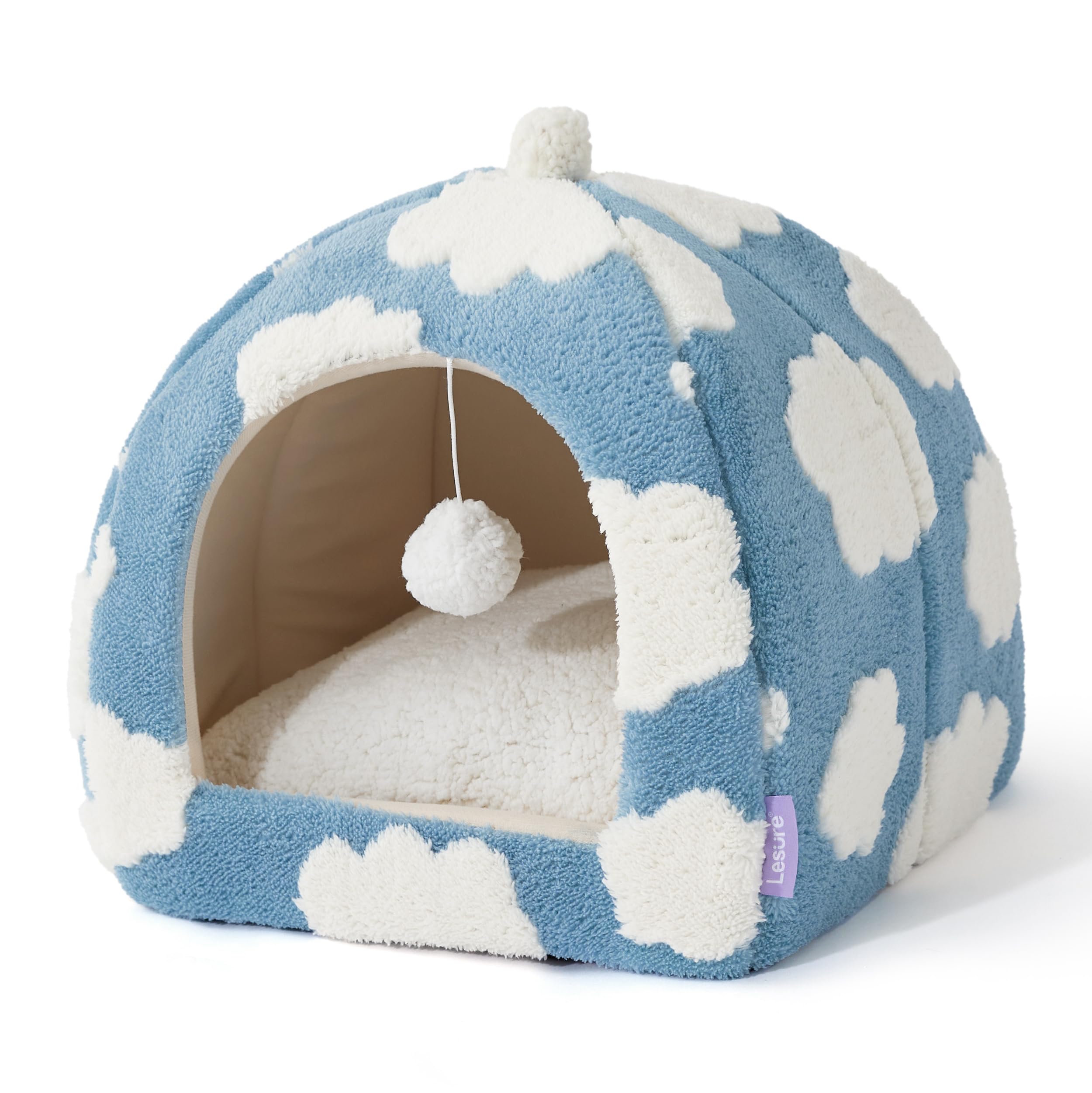 LE SURE cat bed easy transport with hand strap for moving between rooms