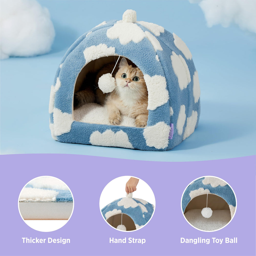 LE SURE cat bed non-slip bottom detail ensures stable placement on floors