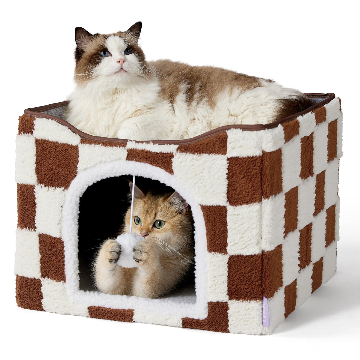 LE SURE cat cave front view showing cozy private hideaway for lounging