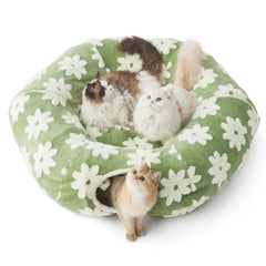 LE SURE Lesure cat tunnel bed circle offers cozy nap space with hidden play area.