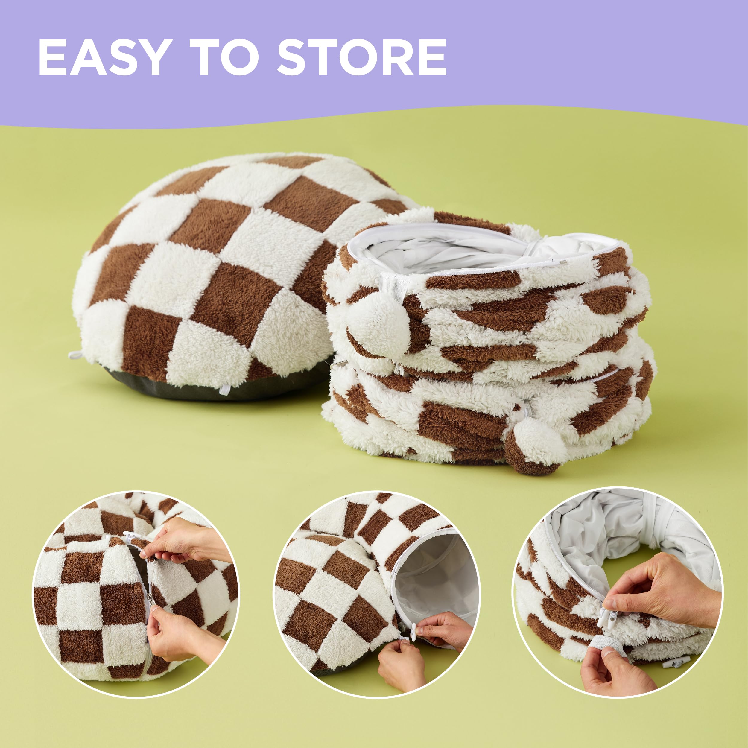 LE SURE tunnel bed shapes offer versatile play options.