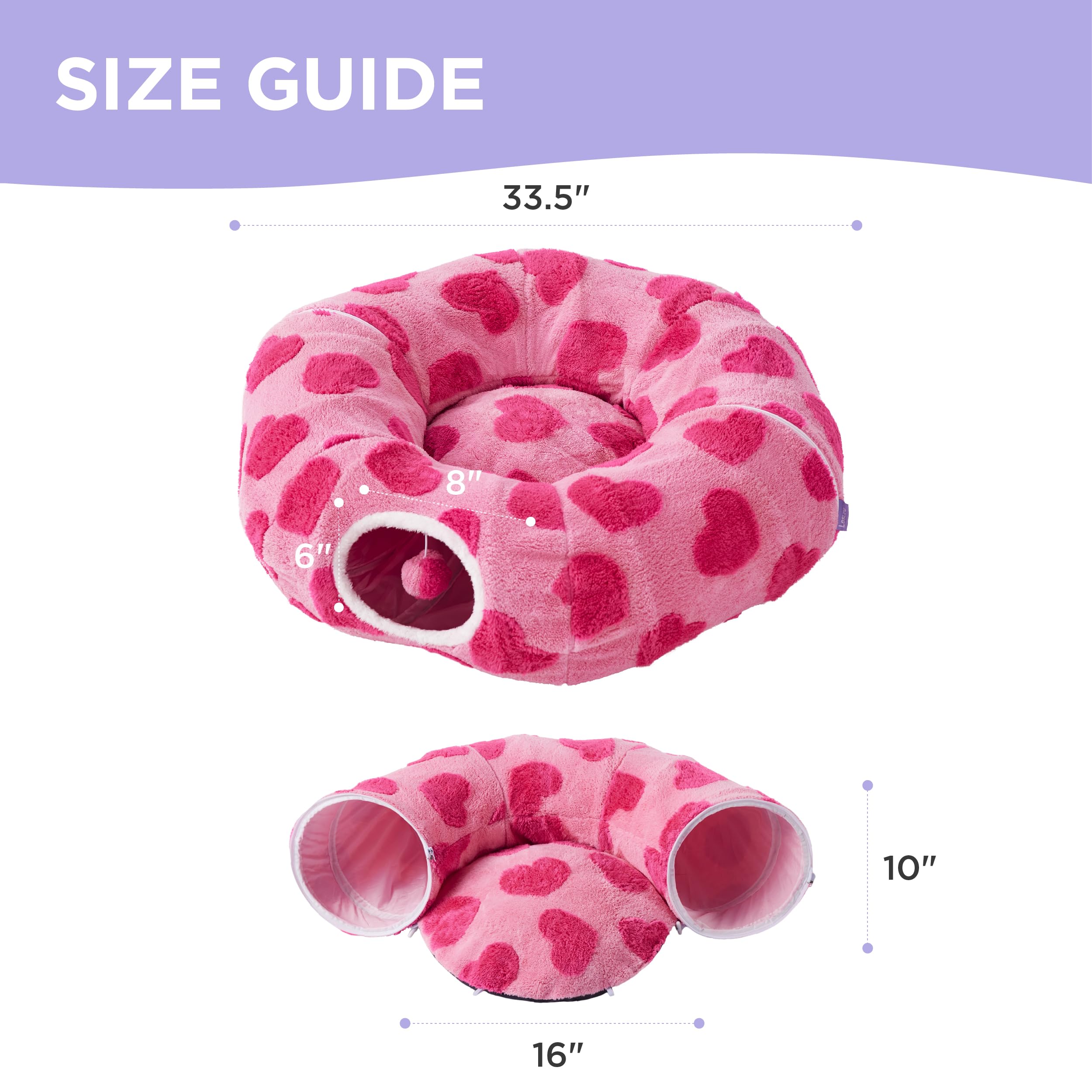 LE SURE Lesure Valentine hearts pattern adds stylish charm for a cozy home.