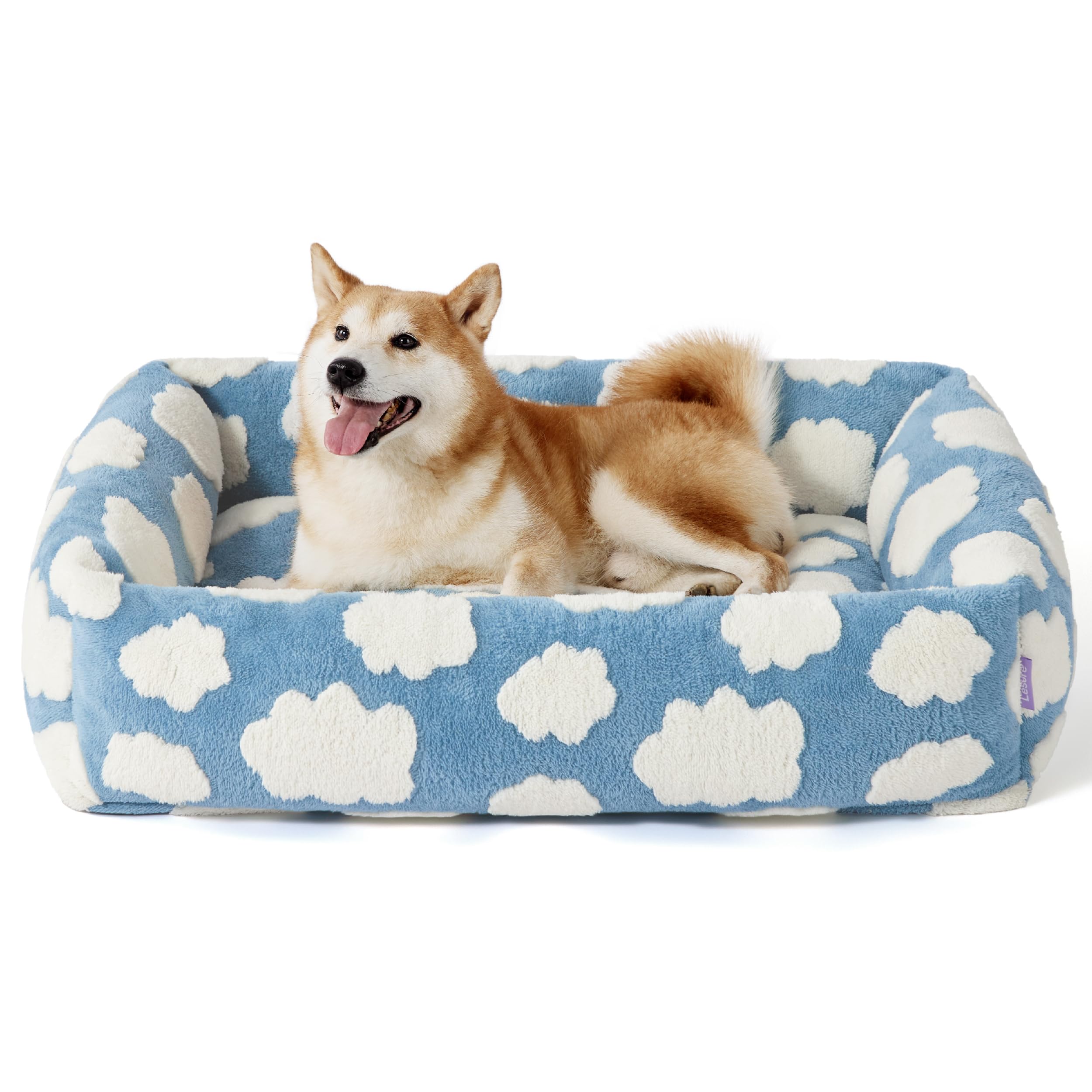 LE SURE cute dog bed large dog orthopedic sofa offers elevated support for comfortable sleep